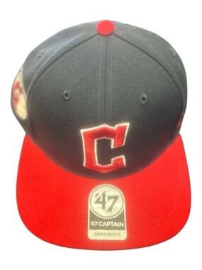 '47 Cleveland Snapback Hat - Gray and Red